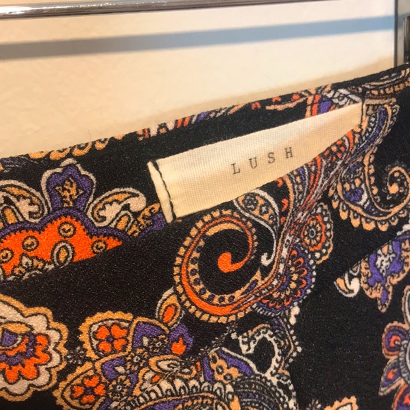 Paisley Black Lush Mini Skirt XS - Picture 5 of 6